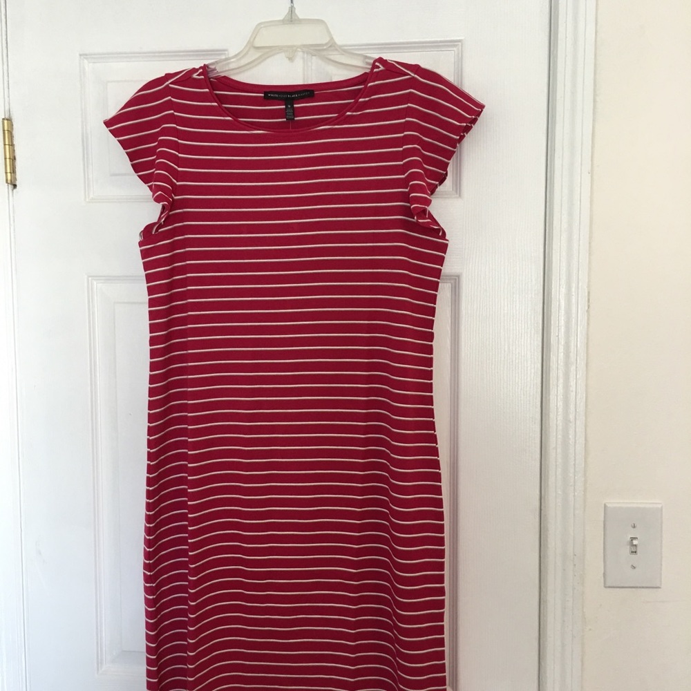 White House Black Market Striped Knit Dress.